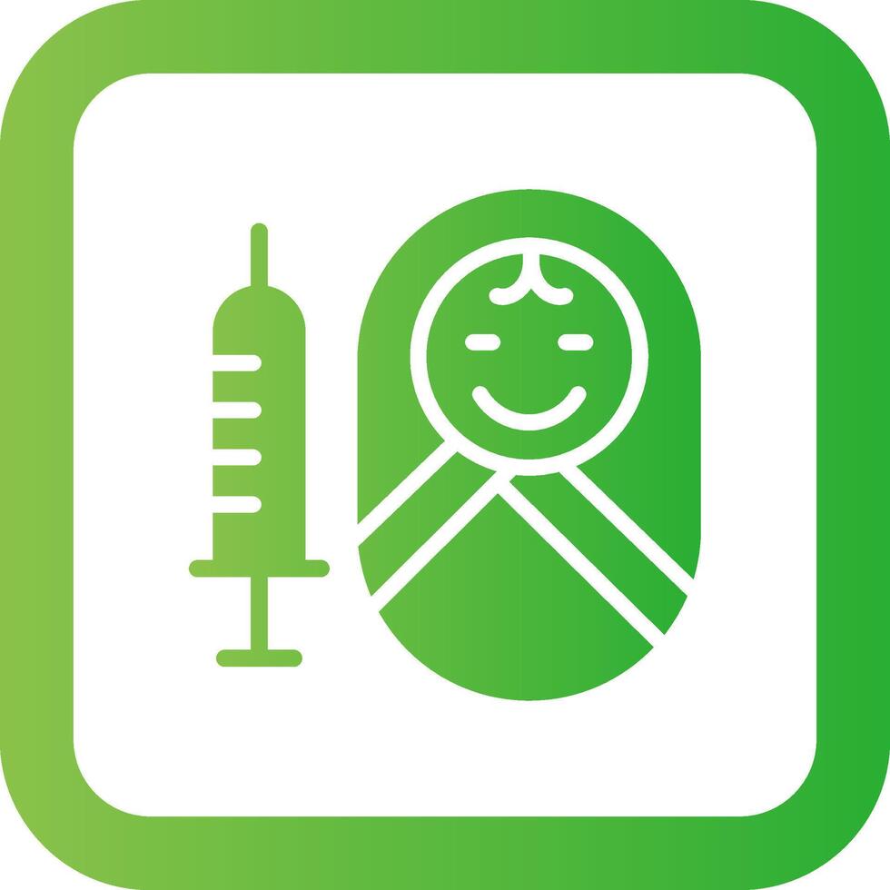 Vaccination Creative Icon Design vector