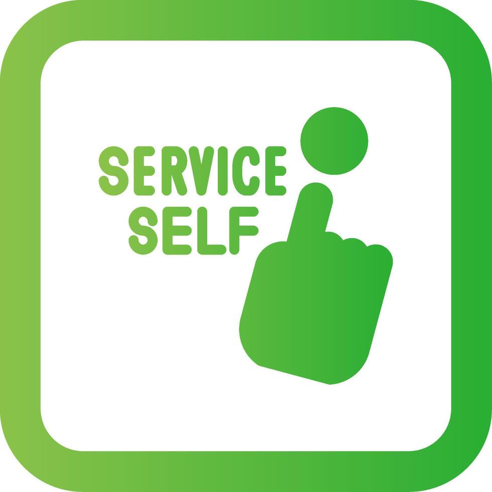 Self Service Creative Icon Design vector