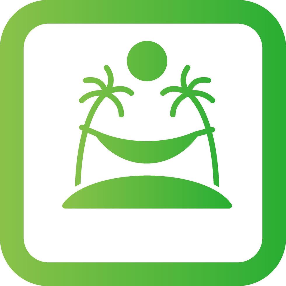 Hammock Creative Icon Design vector