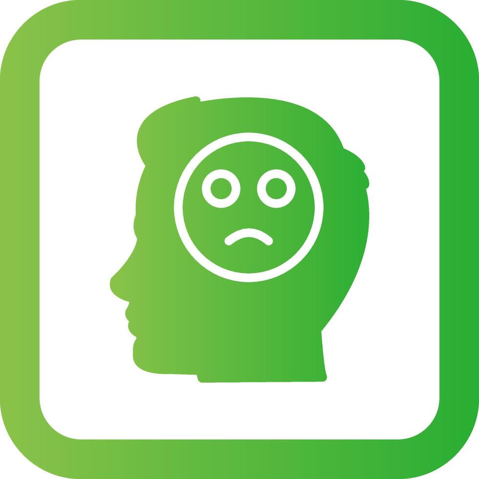 Emotions Sad Creative Icon Design vector