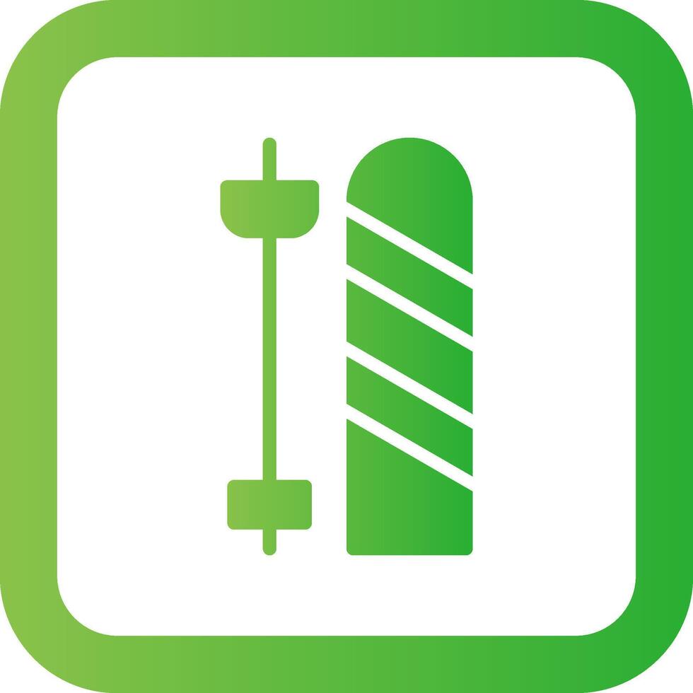 Skis Creative Icon Design vector