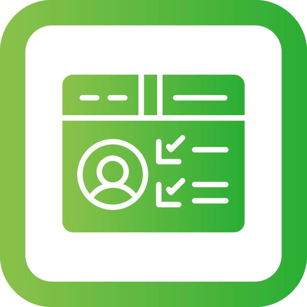 Profile Creative Icon Design vector