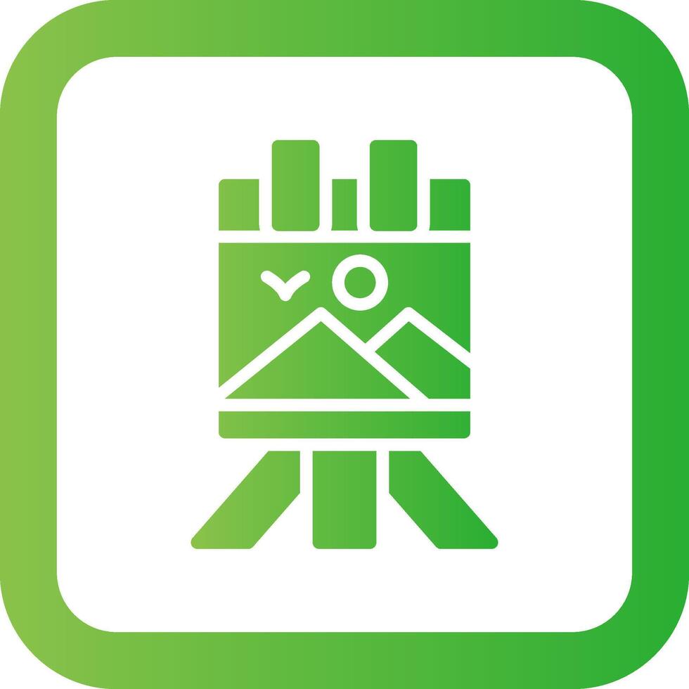 Canvas Creative Icon Design vector