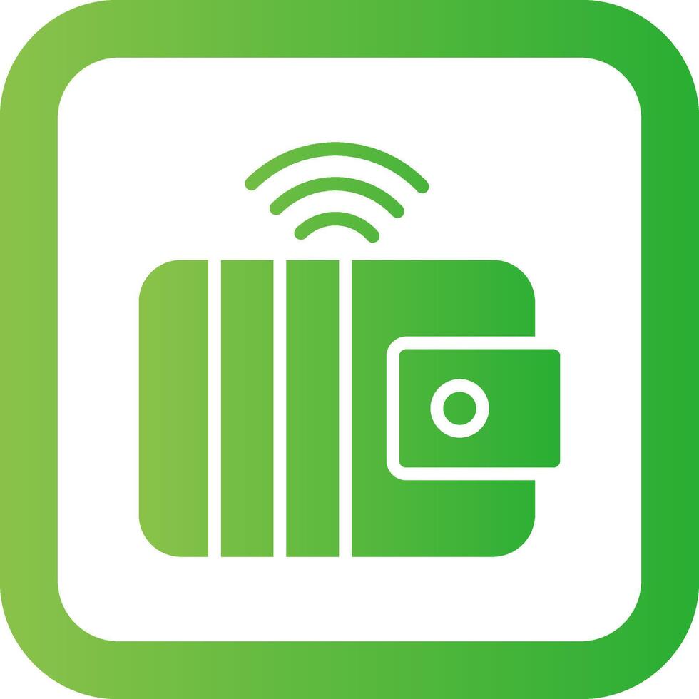Smart Wallet Creative Icon Design vector