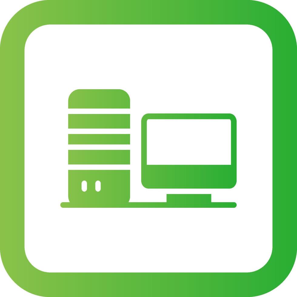 Computer Creative Icon Design vector