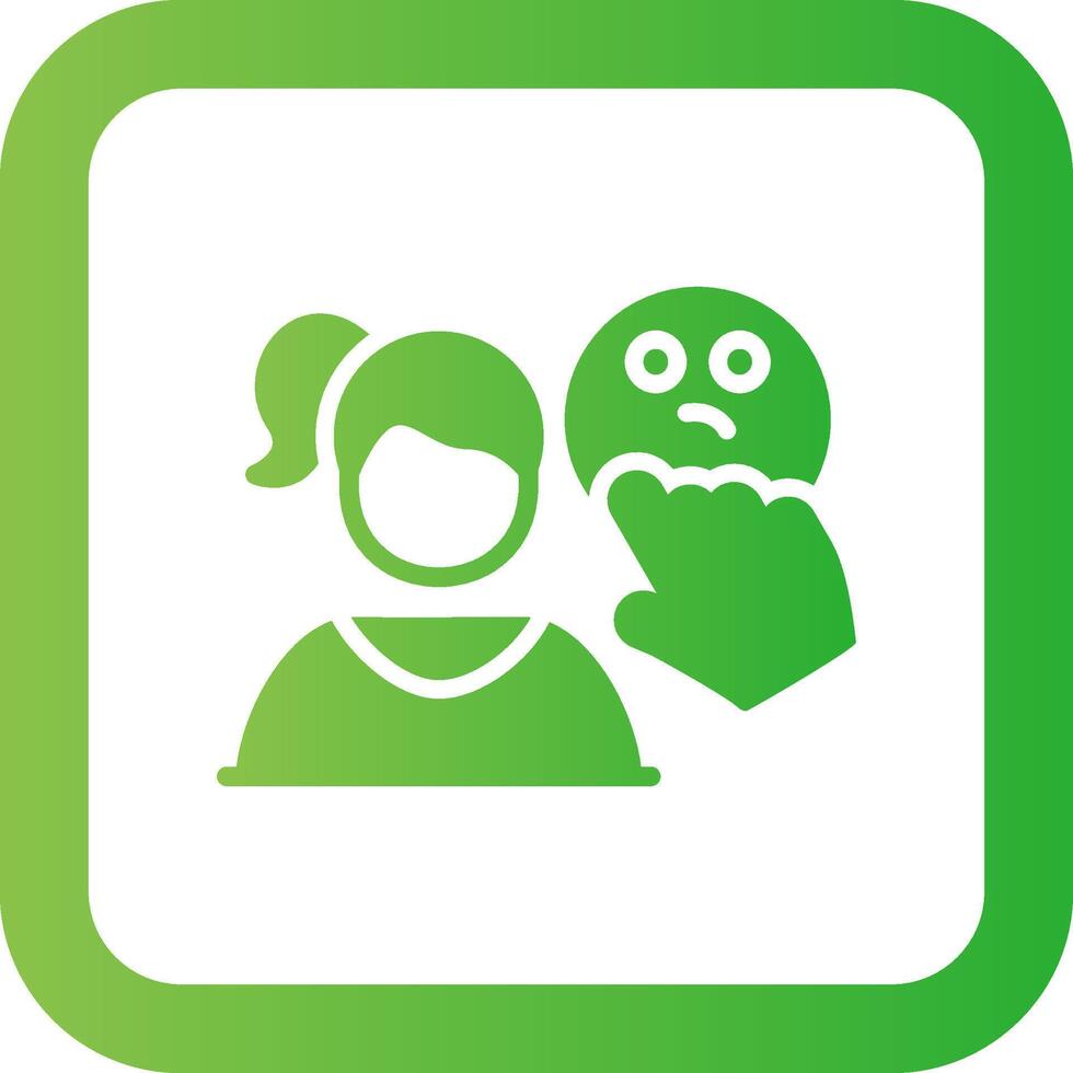 Interested Creative Icon Design vector