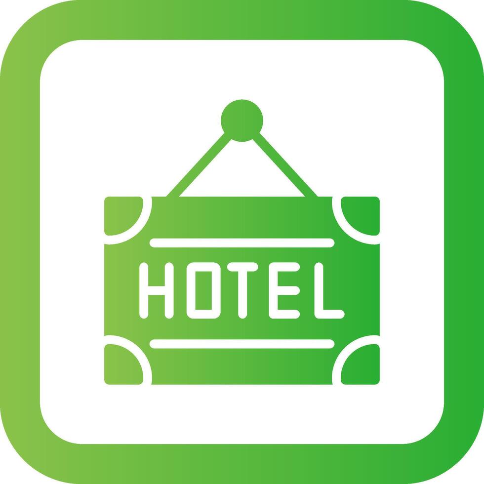 diseño de icono creativo de hotel vector