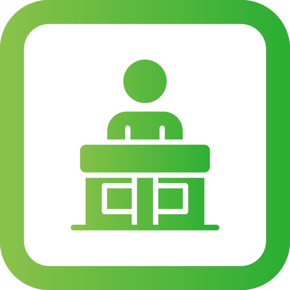 Receptionist Creative Icon Design vector