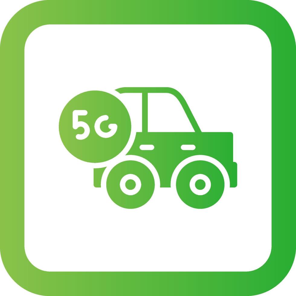 Smart Car Creative Icon Design vector