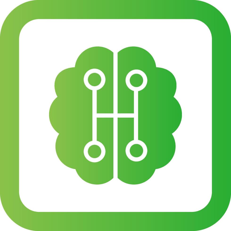 Humanoid Robot Creative Icon Design vector