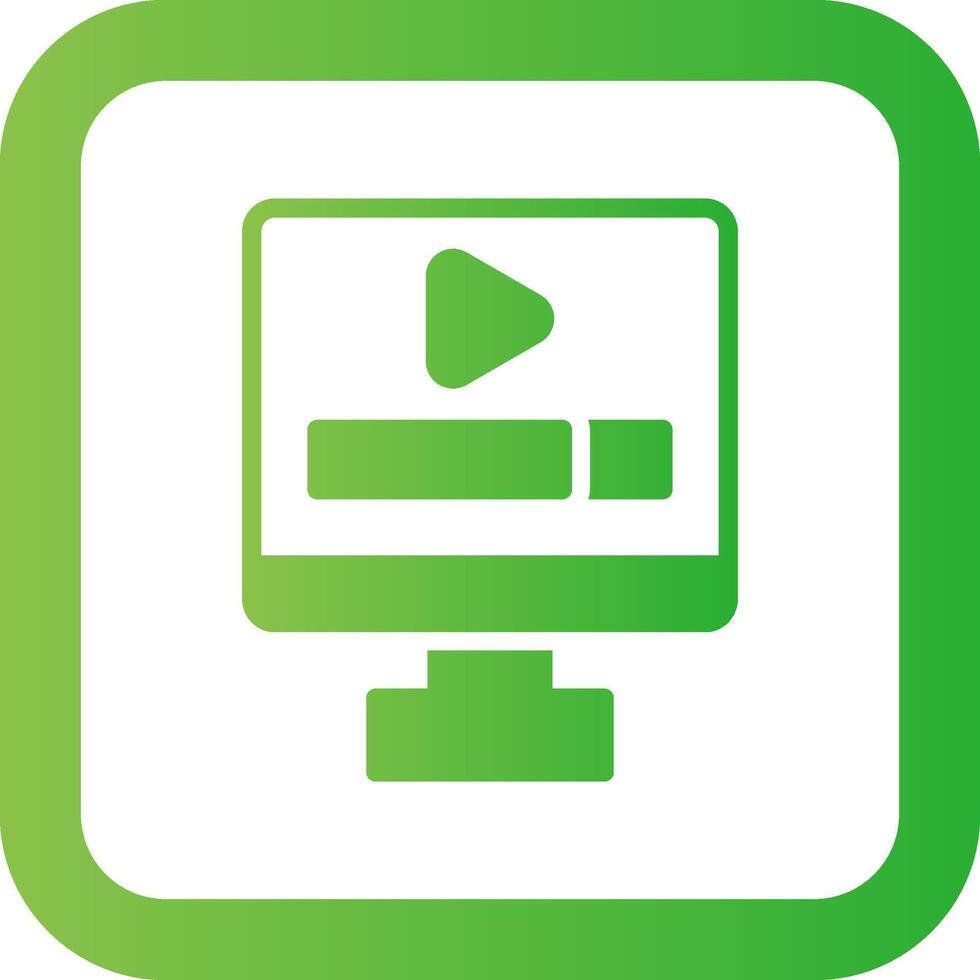 Video Play Creative Icon Design vector