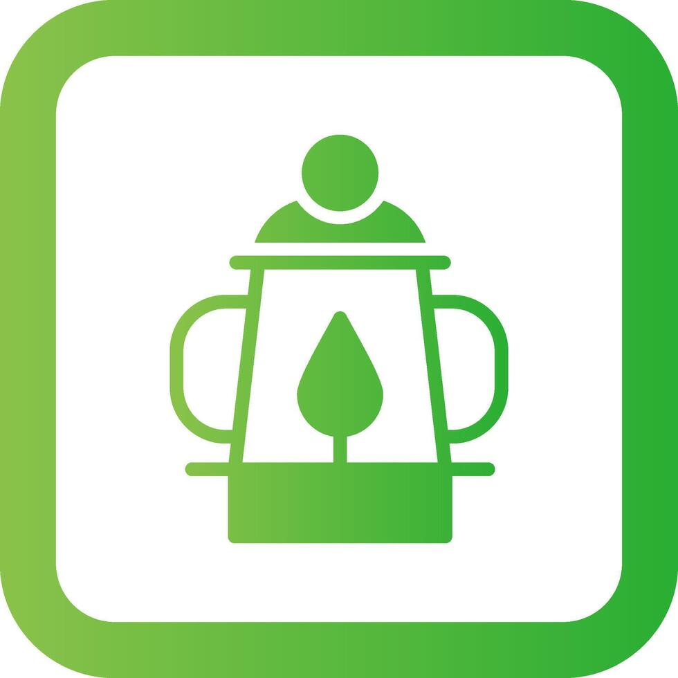 diseño de icono creativo de lámpara de aceite vector