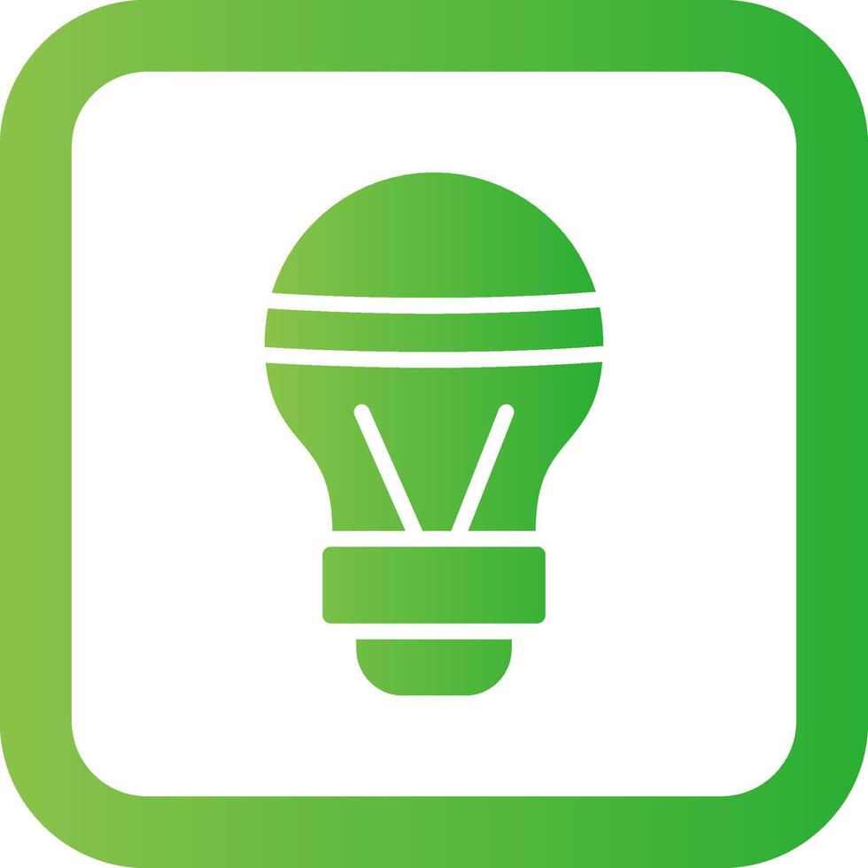 LED Bulb Creative Icon Design vector