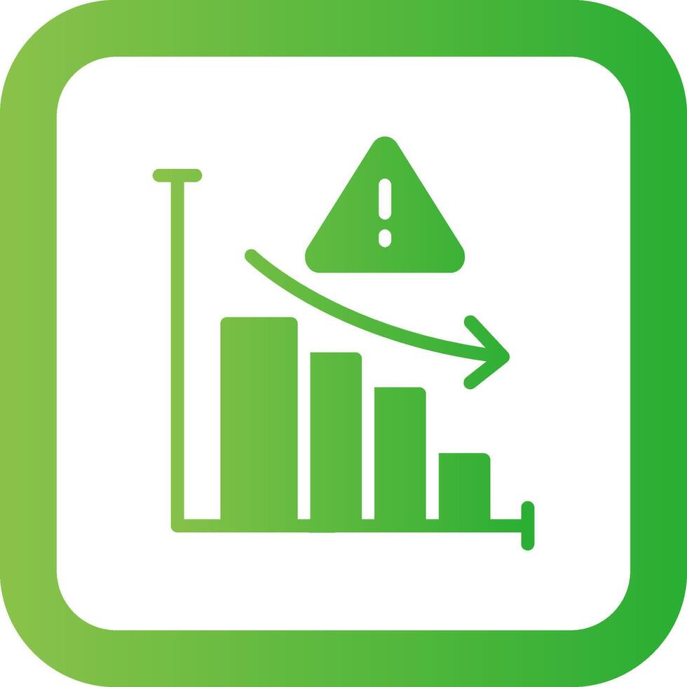 Market Risk Creative Icon Design vector