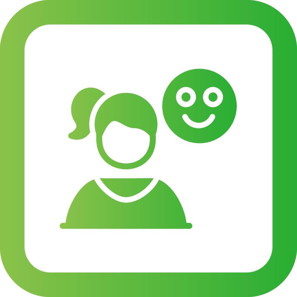 Happy Creative Icon Design vector