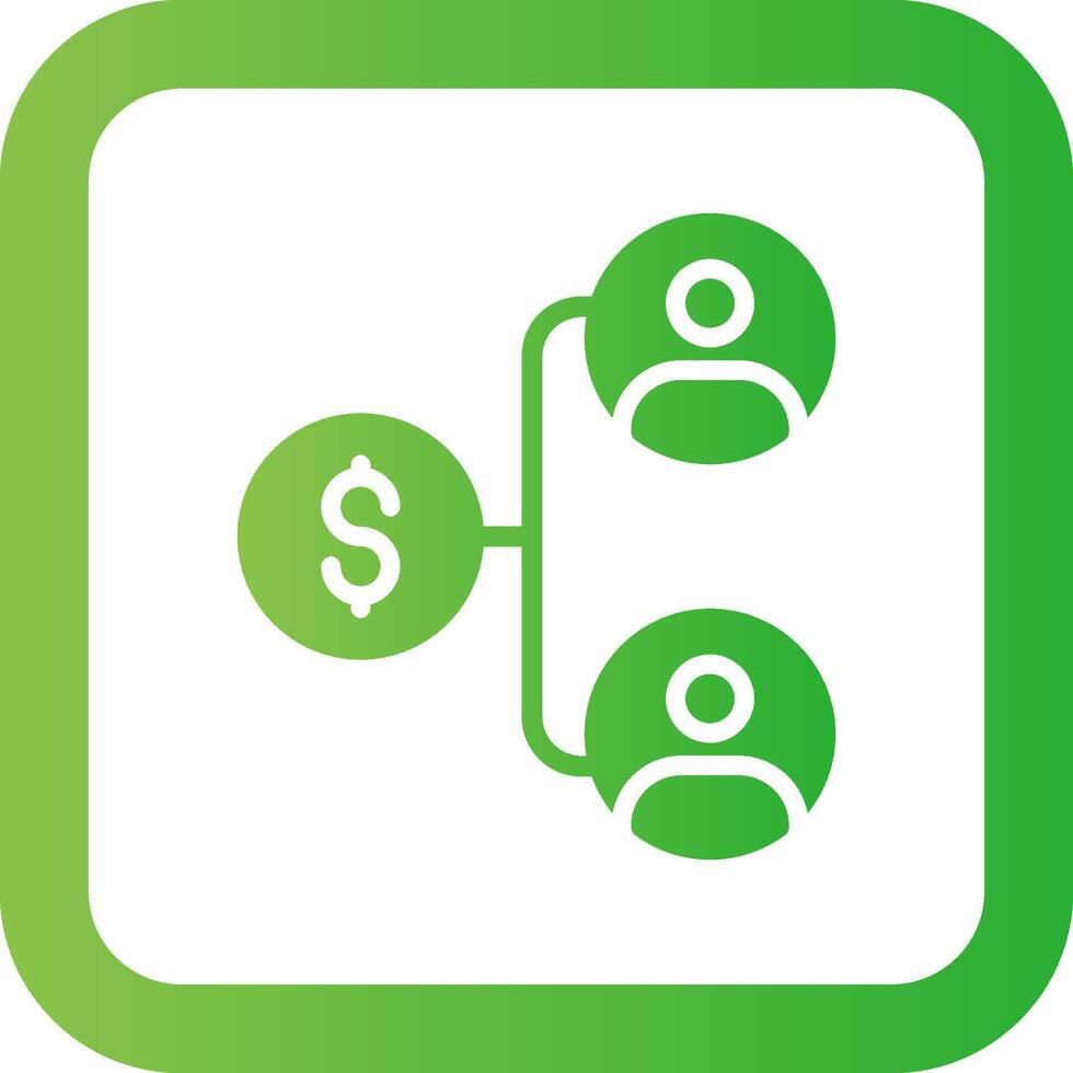 Income Distribution Creative Icon Design vector