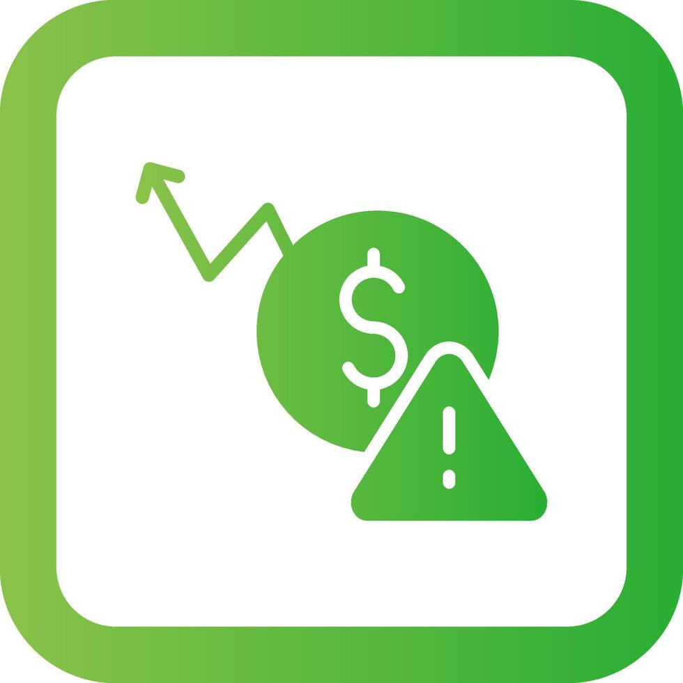 Macroeconomic Risk Creative Icon Design vector