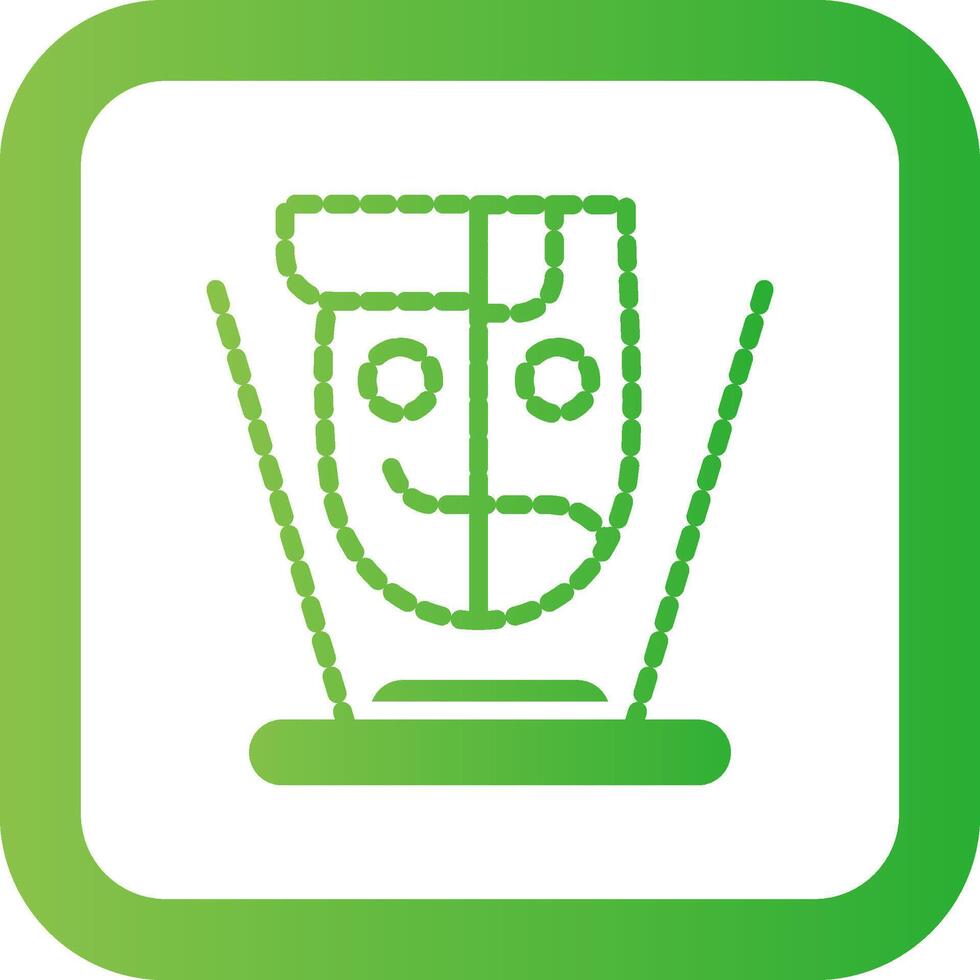 Hologram Creative Icon Design vector