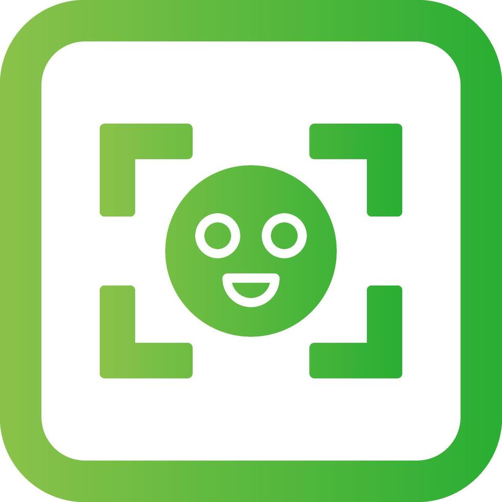 Face Detection Creative Icon Design vector