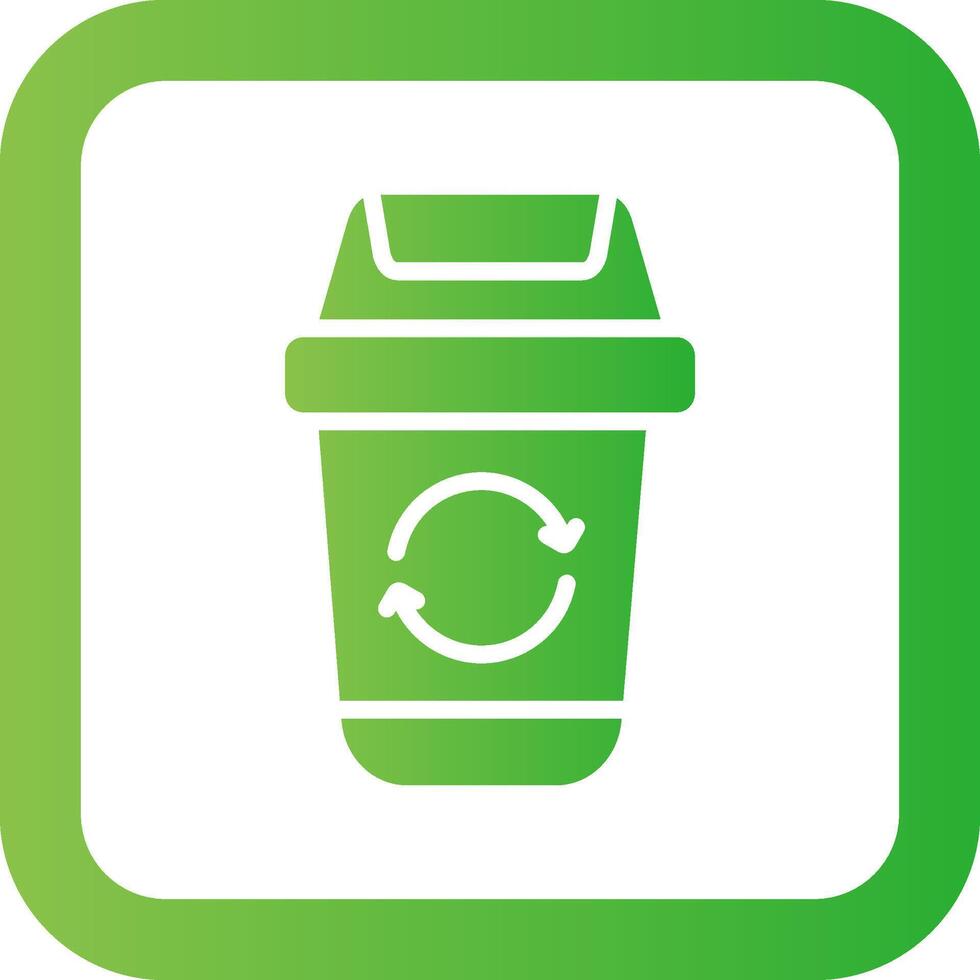 Trash Recycle Creative Icon Design vector