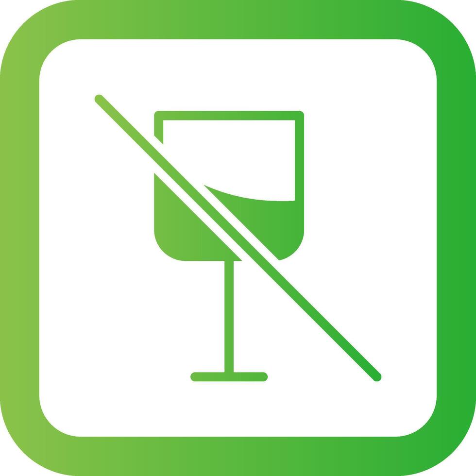 No Wine Creative Icon Design vector