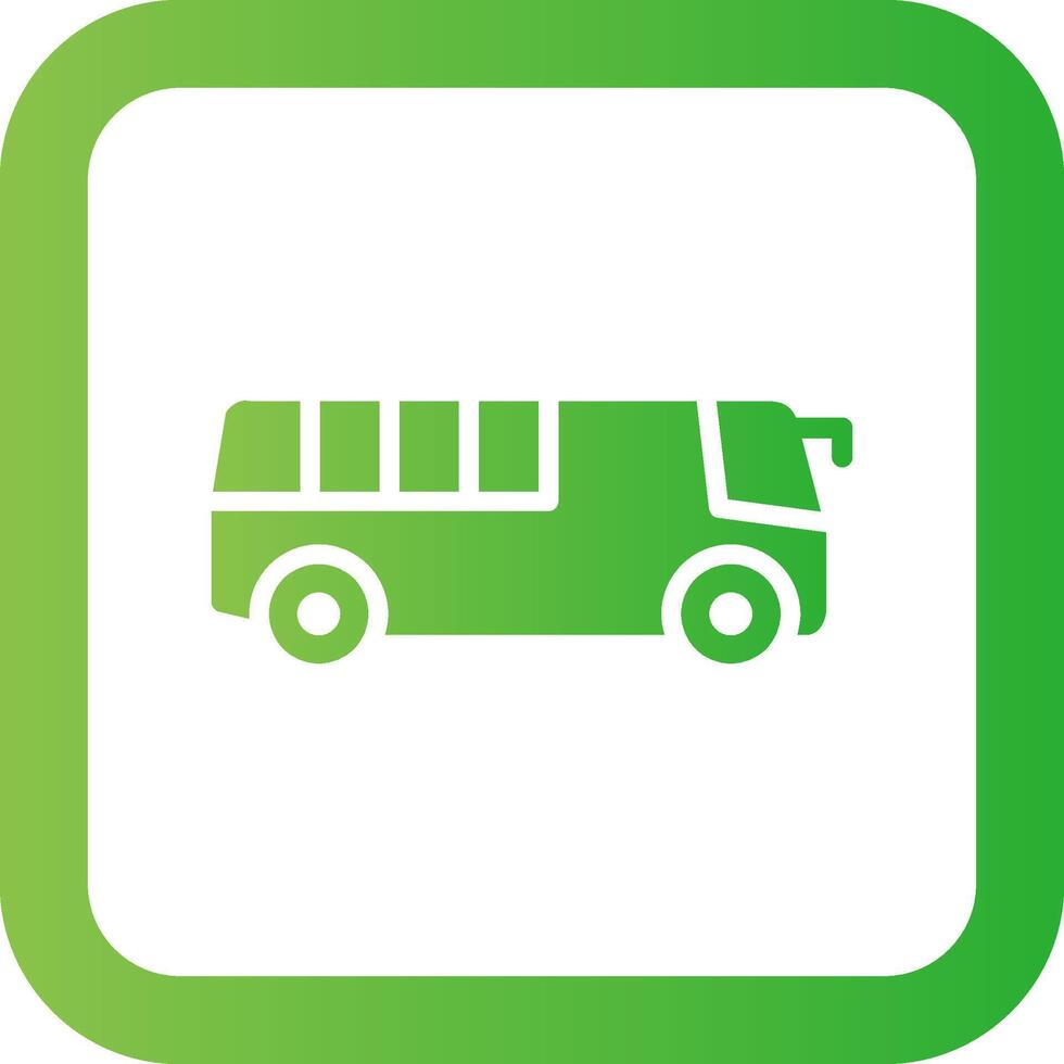 Bus Creative Icon Design vector