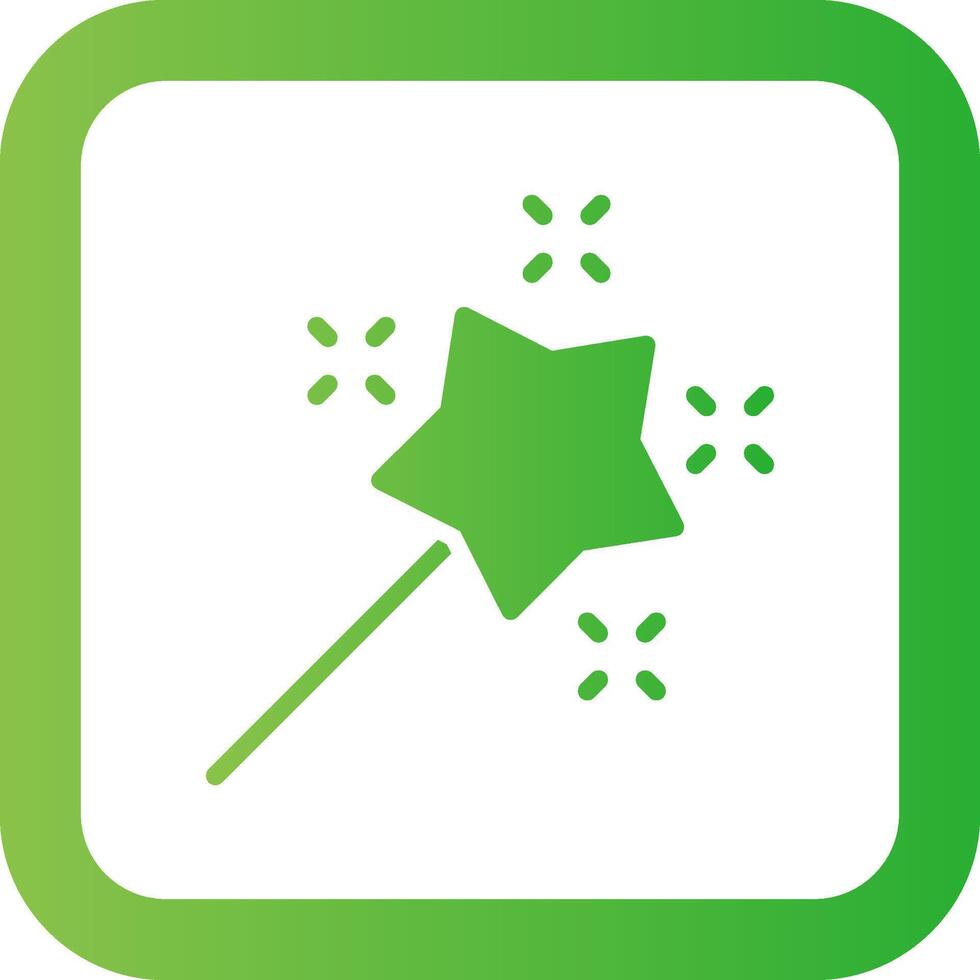 Magic Wand Creative Icon Design vector