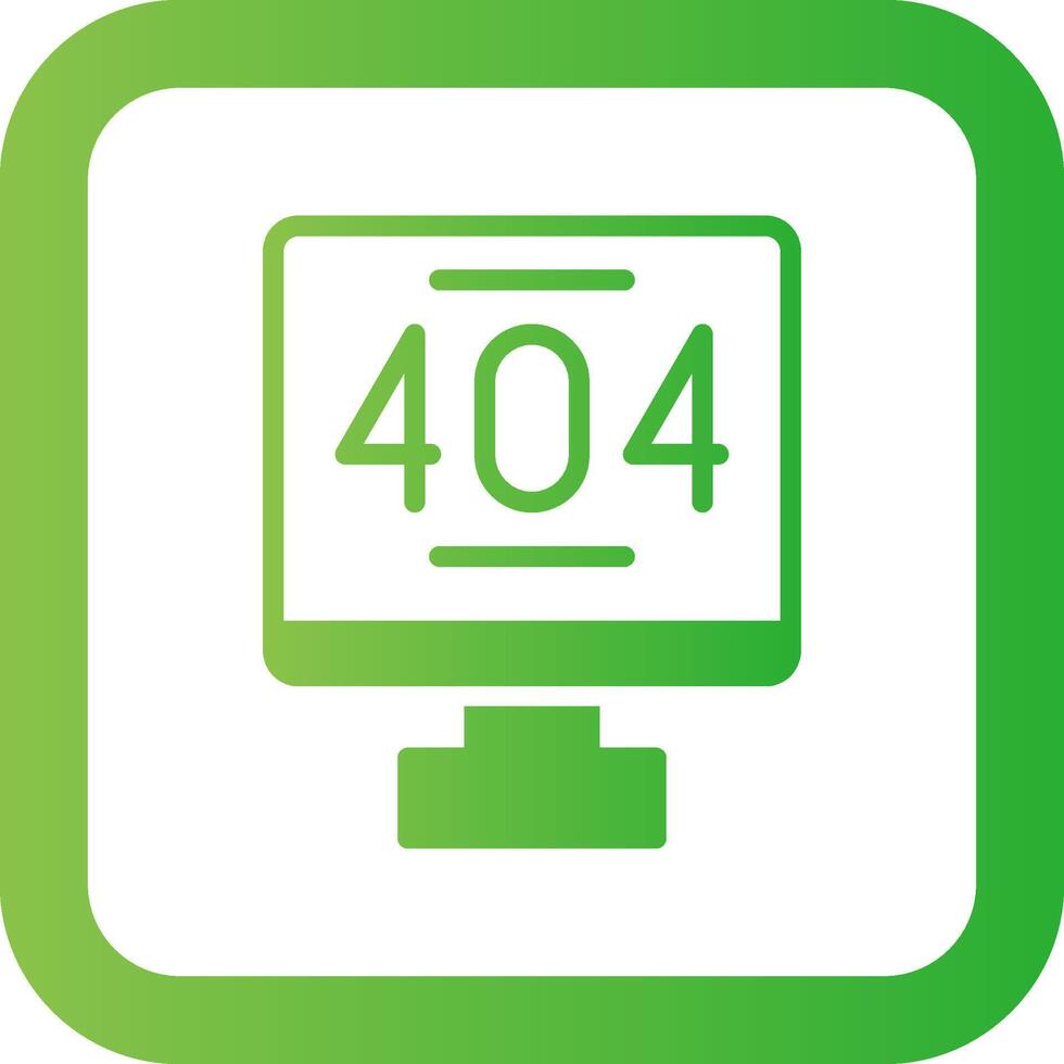 Error 404 Creative Icon Design vector