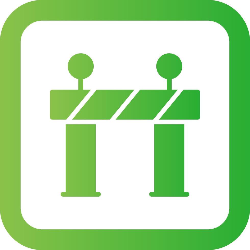 Barrier Creative Icon Design vector