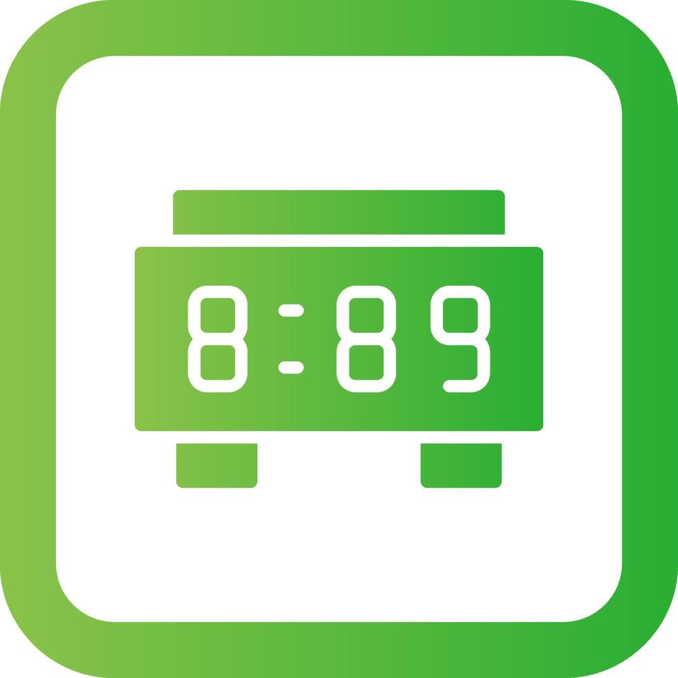 Digital Clock Creative Icon Design vector
