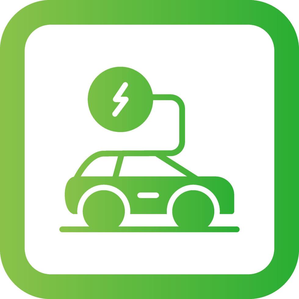 Electronic Car Creative Icon Design vector