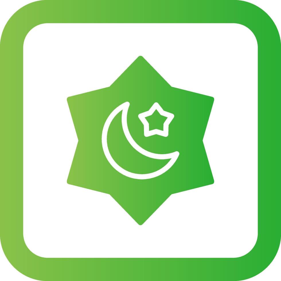 Moon And Stars Creative Icon Design vector