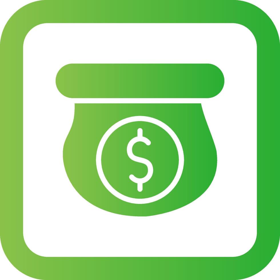Money Bag Creative Icon Design vector
