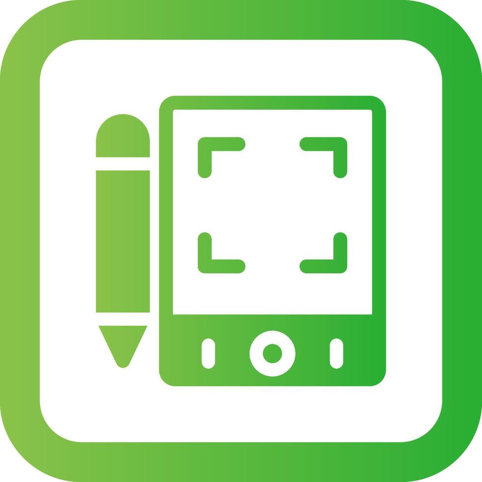 Pen Tablet Creative Icon Design vector