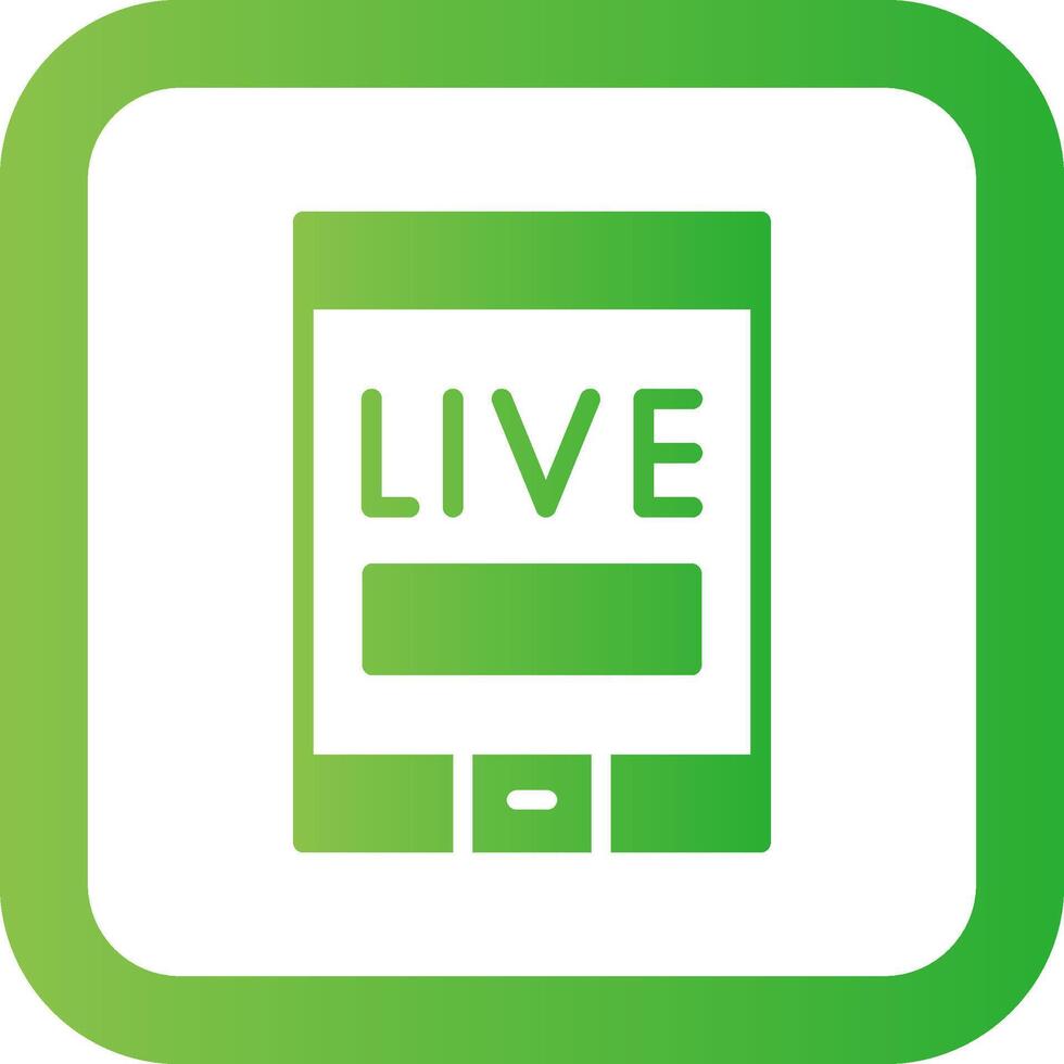 Live Stream Creative Icon Design vector