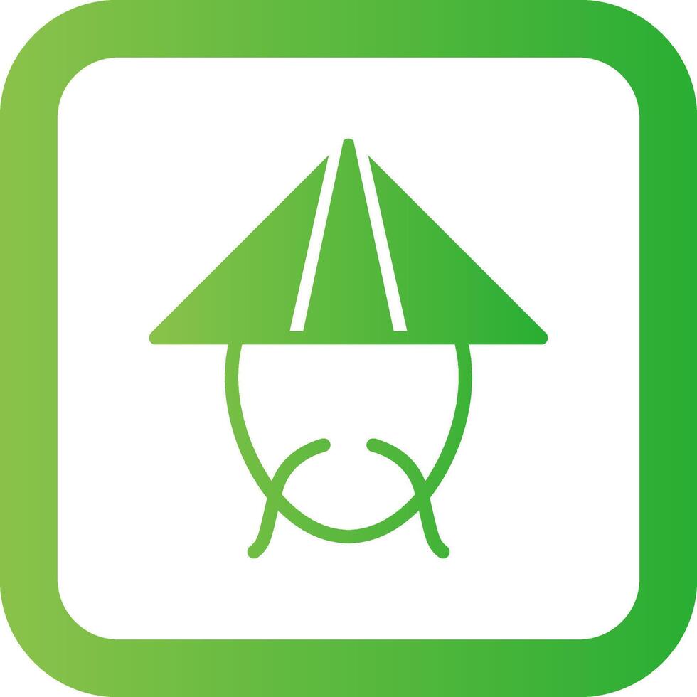 Bamboo Hat Creative Icon Design vector