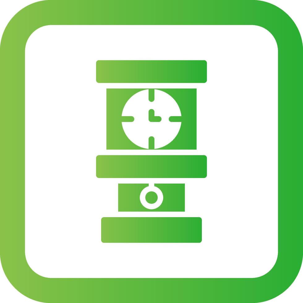 Grandfather Clock Creative Icon Design vector