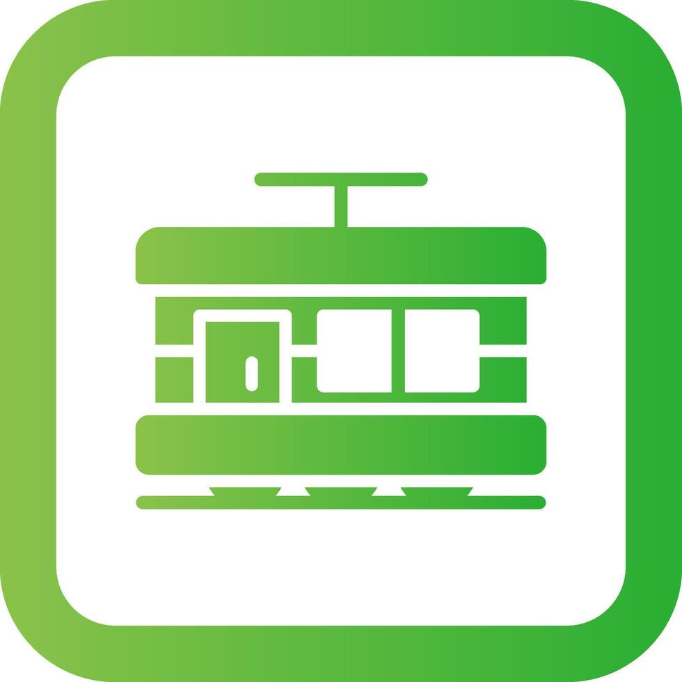 Tram Creative Icon Design vector