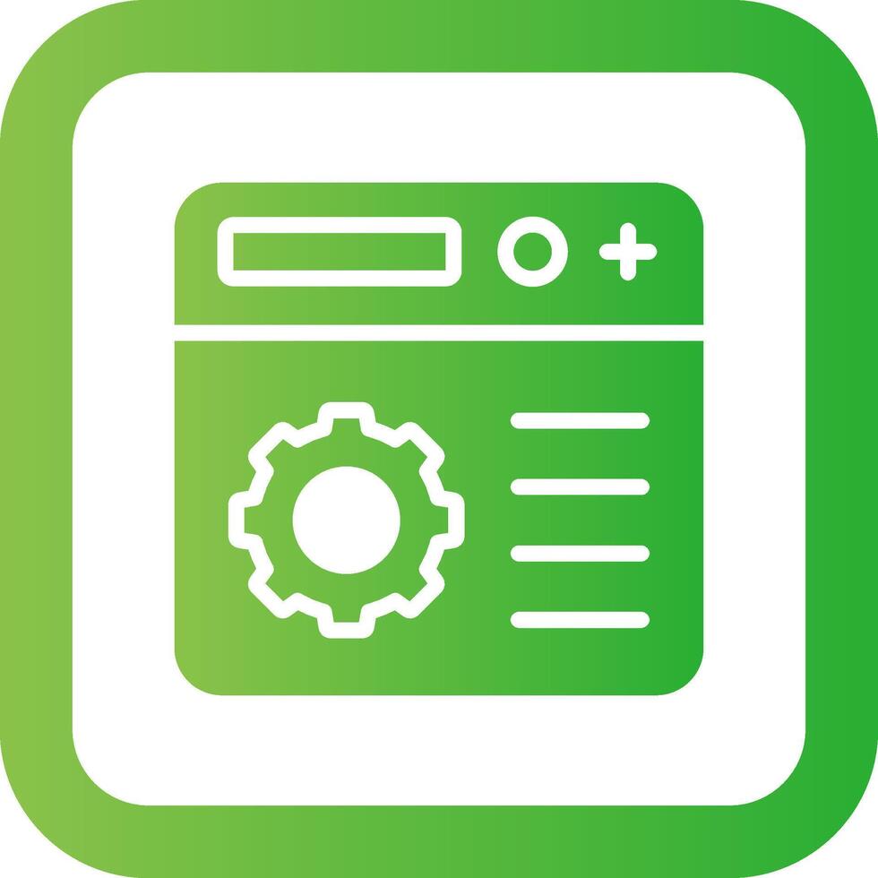 Setting Creative Icon Design vector
