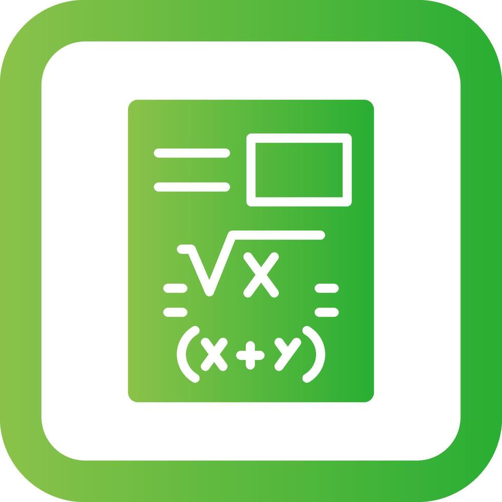 Maths Creative Icon Design vector