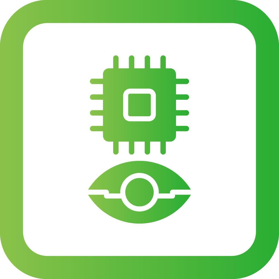 Eye Augmentation Creative Icon Design vector
