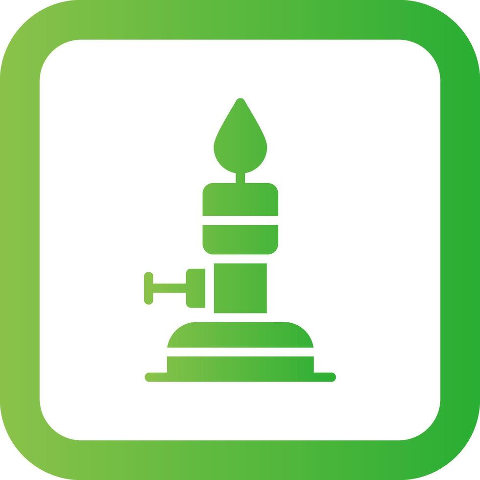 Bunsen Burner Creative Icon Design vector