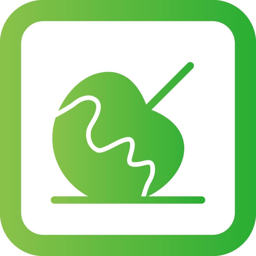 Caramel Apple Creative Icon Design vector