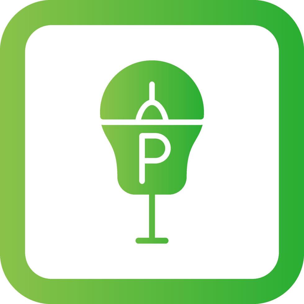 Parking Meter Creative Icon Design vector