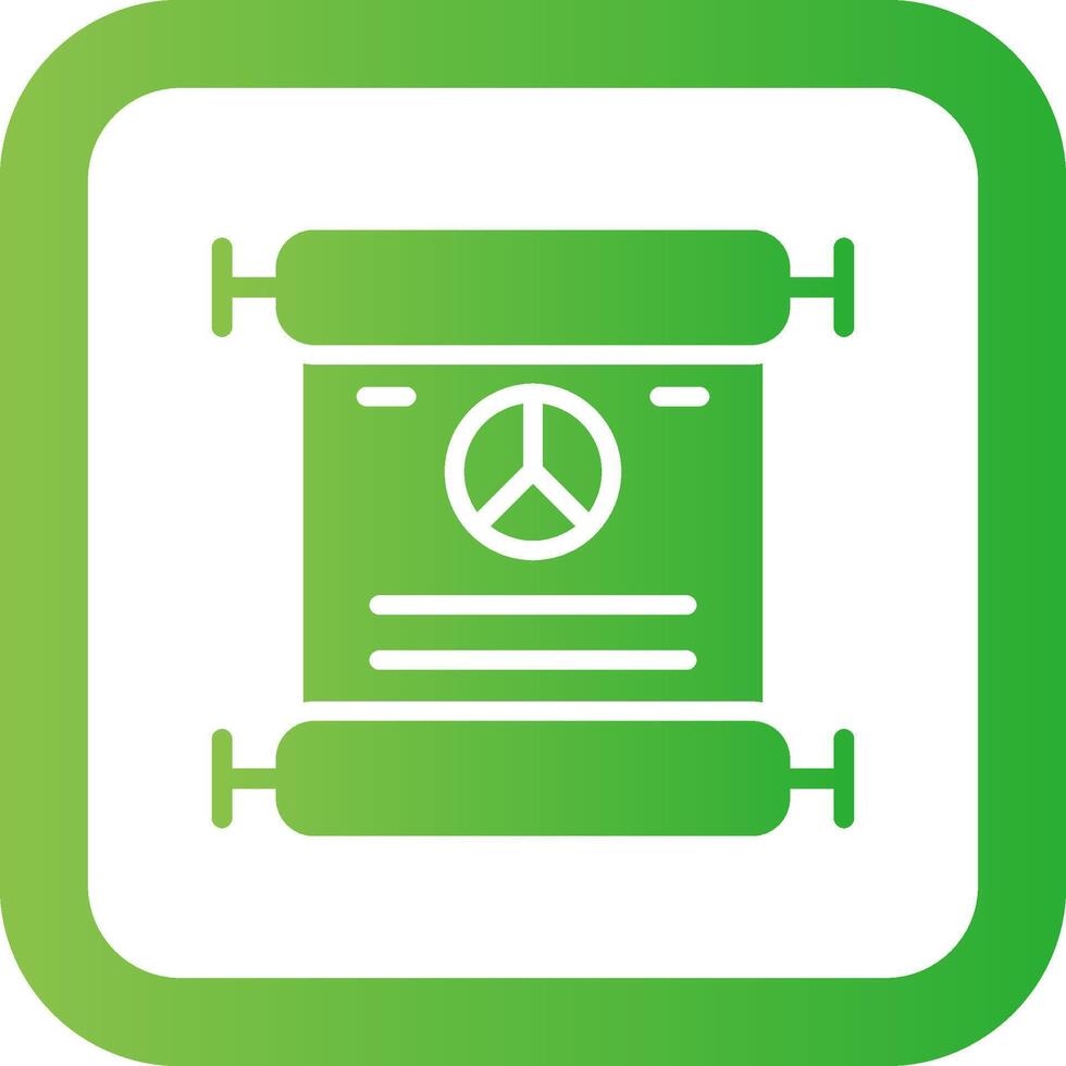 Peace Treaty Creative Icon Design vector