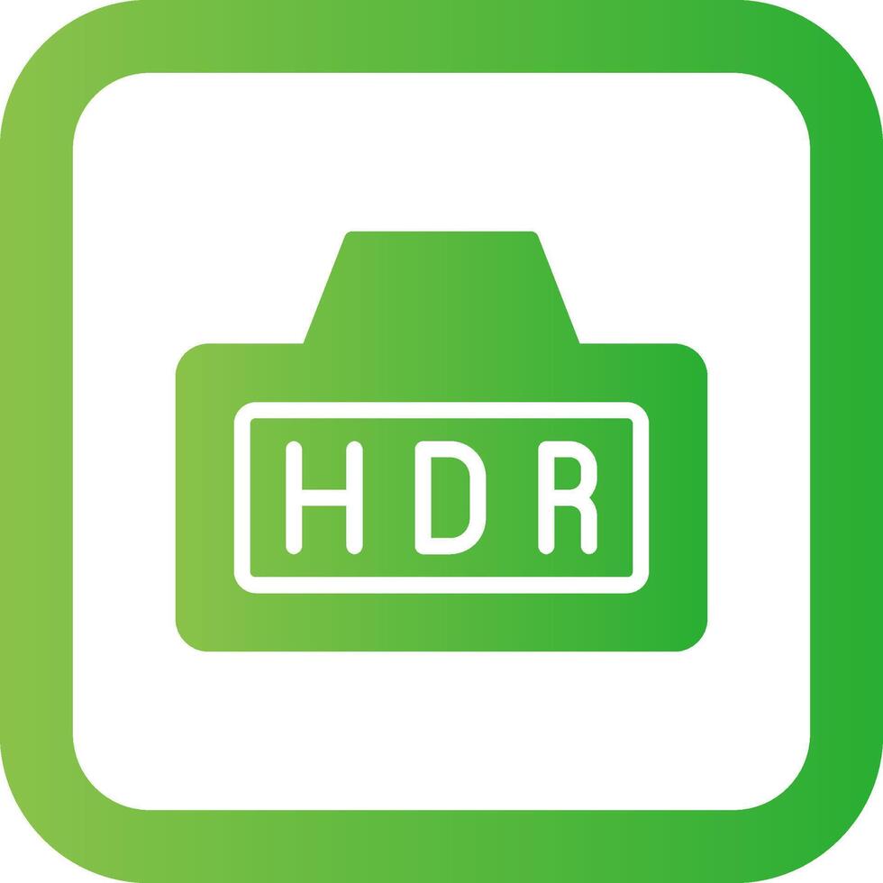 Hdr Creative Icon Design vector