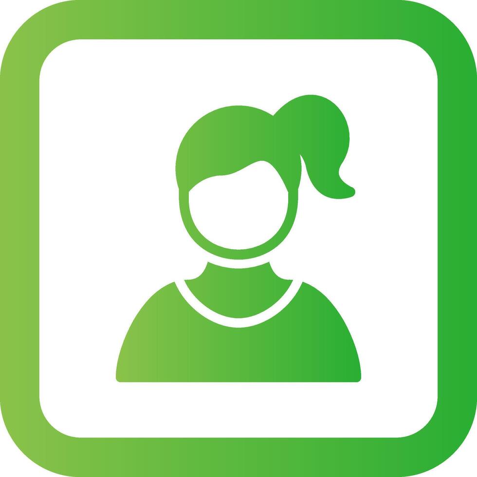 Girl Creative Icon Design vector
