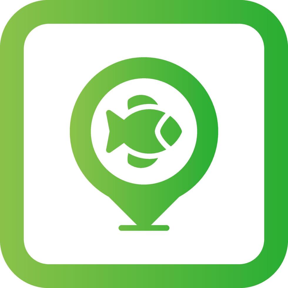 Fishing Destinations Creative Icon Design vector