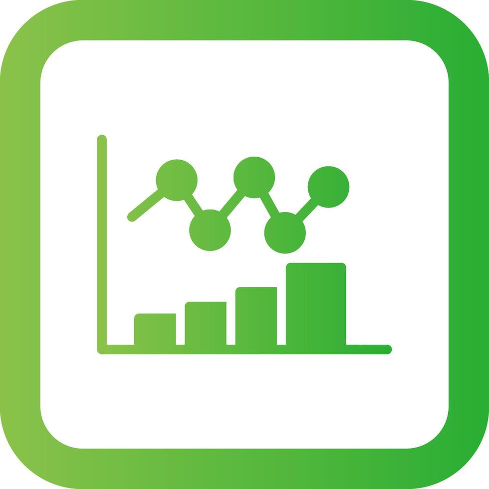 Bar Chart Creative Icon Design vector