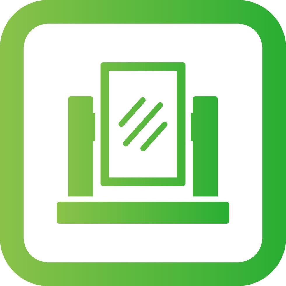 Mirror Creative Icon Design vector